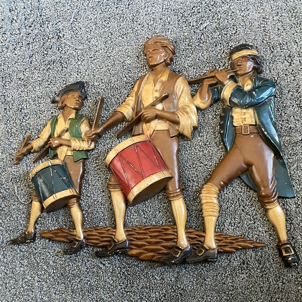 SEXTON Metal Bicentennial-Spirit of ‘76 Americana, Colonial Wall Hanging